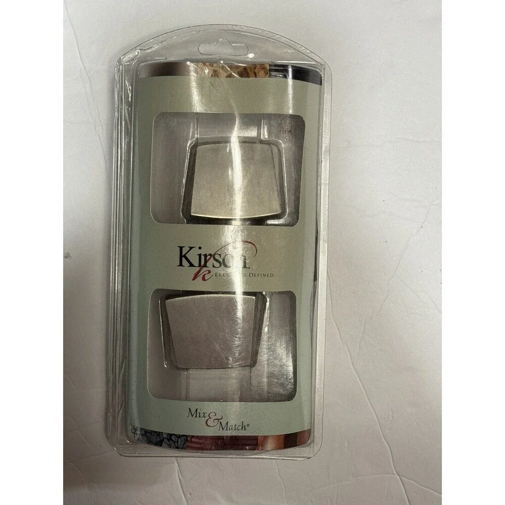 NEW Kirsch Brushed Nickel Squareish 1 3/8